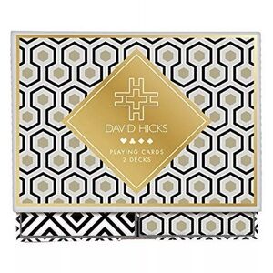 New Galison David Hicks Geometric Playing Cards - Set of 2 Decks